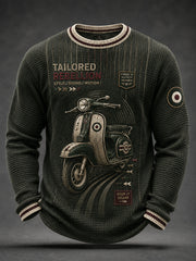Men's Paul Weller And British Mod Culture Waffle Long Sleeve T-Shirt