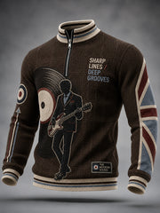 Men's Paul Weller And British Mod Culture Waffle Long Sleeve T-Shirt