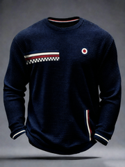 Men's Mods Culture UK Music Lover Printed Waffle Long Sleeve T-Shirt