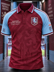 Men's Club-Graphic Raglan-Sleeve Short-Sleeve Polo Shirt