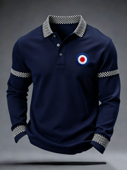 Men's Mods Culture UK Music Lover Printed long sleeve polo