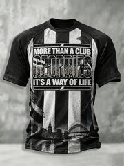 Men's Football Fan Print Geordie T-shirt