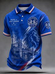 Men's West London Blues Football Lovers Printed polo shirt