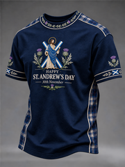Men's St. Andrew's Day Peinted short sleeves t-shirt