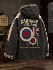 Men's UK Music Lover Mods Art Printed Coat