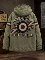 Men's UK Music Lover Mods Art Printed Coat