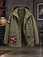 Men's UK Music Lover Mods Art Printed Coat
