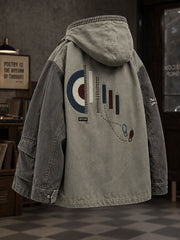 Men's UK Music Lover Mods Art Printed Jacket