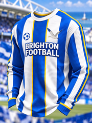 Men's Brighton Football Printed Waffle Sweatshirt