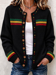 Women's Reggae Inspired Cozy Knit Cardigan