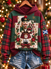 Women's Scottish Christmas Printed Regular Sweatshirt