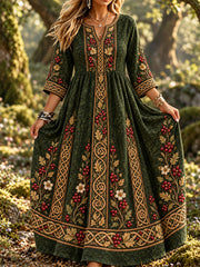 Women's Welsh-Style Print Dress