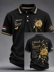 Men's Lemon Roses Music Lover Printed polo shirt