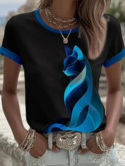 Women's Cat Print Casual Shirt