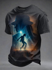 Men's Pop Music Character Printed T-shirt