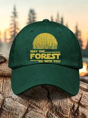 Unisex Resort May The Forest Be With You Print Cap