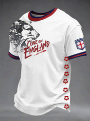 Men's UK Football Lover England Printed short sleeves t-shirt