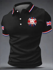 Men's British Style Printed Shirt