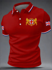 Men's British Style Printed Shirt