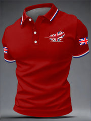 Men's British Style Printed Shirt