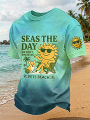 Men's Seas The Day Printed T-shirt