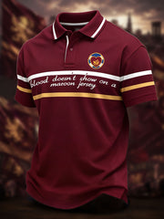 Men's Scotland Football Lover Hearts Maroon Art Printed Casual Tops
