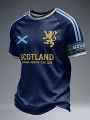 Men's UK Scotland Football Lover 2026 Printed T-shirt