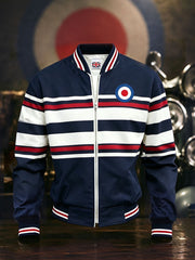 Men's UK Mods Music Lover Printed Monkey Jacket