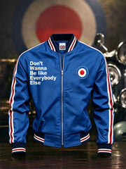 Men's UK Mods Music Lover Printed Monkey Jacket