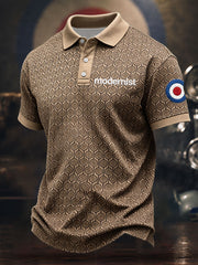 Men's UK Mods Music Lover Printed Casual Tops