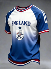 Men's UK Football Lover England Printed short sleeve t-shirt