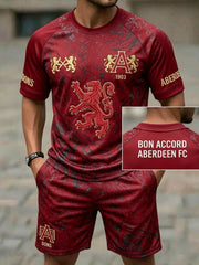 Men's Retro UK Scotland Football Lover 2026 Print Casual Set