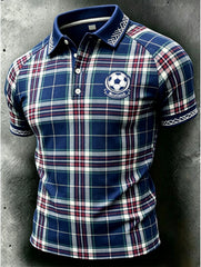 Men's England Football Art Print Polo Shirt