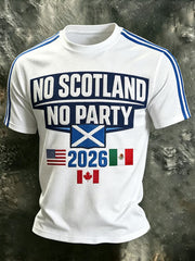 Men's UK Football Lover Scotland Printed Waffle Short Sleeve