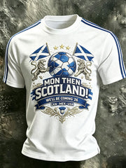 Men's UK Football Lover Scotland Printed Waffle Short Sleeve