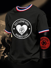 Men's Retro Northern Soul Do I Love You Indeed I Do Print Casual Tee