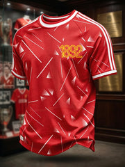 Men's Gift For Soccer Fans Print Casual Tee