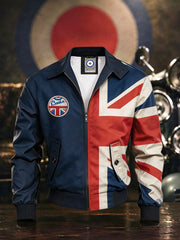 Men's UK Mods Music Lover Printed Harrington Jacket