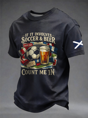 Men's UK Football Lover Scotland Printed short sleeves t-shirt