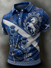 Men's Scottish Football Short Sleeve Shirt