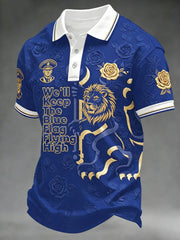 Men's British Football "The Blues" Fan polo shirt