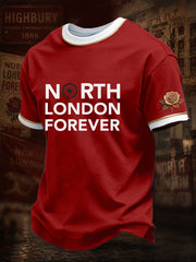 Men's North Lodon Forever Football Lover Printed T-shirt