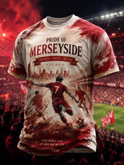 Men's Gift For Soccer Fans Print Casual Tee