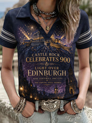 Women's Edinburgh City Proud Art Printed T-shirt