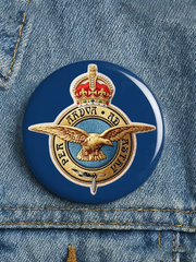 Unisex Royal Air Force print Brooch