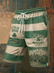 Men's Green Rovers Shamrock Football Shorts