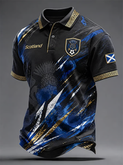 Men's UK Football Lover Scotland Printed polo shirt