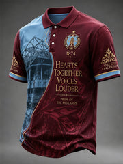 Men's Gift For Soccer Fans Print Casual Polo