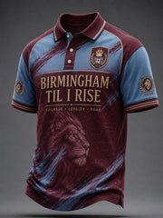 Men's Retro Football Fan Art Print Casual Jersey