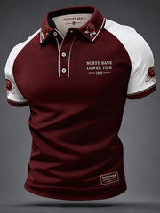 Men's north London forever Printed three buttons shoulder sleeve